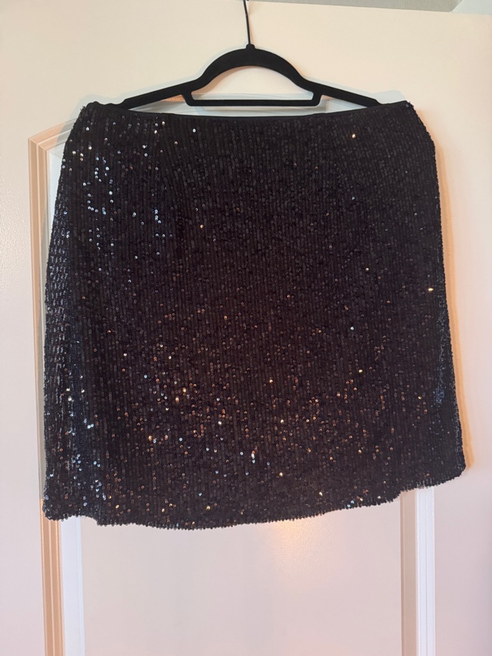 Bar III Black Sequin Mini Skirt
